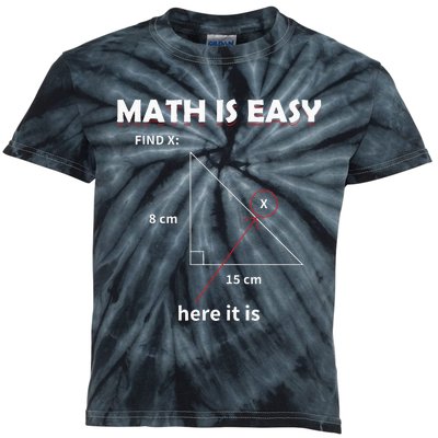 Math Geometry Mathematicians Kids Tie-Dye T-Shirt