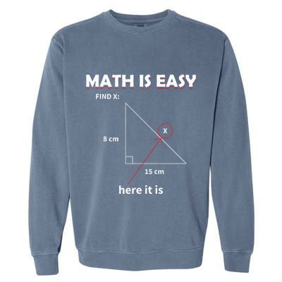 Math Geometry Mathematicians Garment-Dyed Sweatshirt