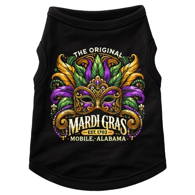 Mardi Gras Mask The Original Mobile Alabama Mardi Gras Doggie Tank