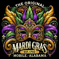 Mardi Gras Mask The Original Mobile Alabama Mardi Gras City Backpack
