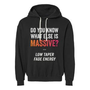 Massive Gaming Meme Funny Low Taper Fade Energy Meme Garment-Dyed Fleece Hoodie