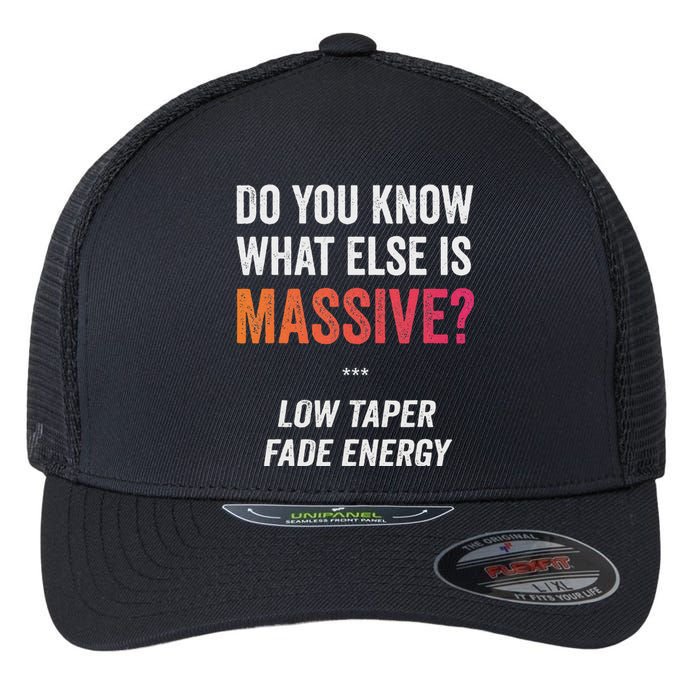 Massive Gaming Meme Funny Low Taper Fade Energy Meme Flexfit Unipanel Trucker Cap