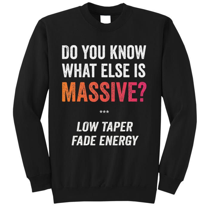 Massive Gaming Meme Funny Low Taper Fade Energy Meme Sweatshirt