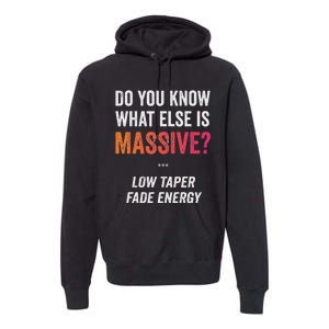 Massive Gaming Meme Funny Low Taper Fade Energy Meme Premium Hoodie