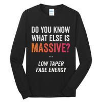 Massive Gaming Meme Funny Low Taper Fade Energy Meme Tall Long Sleeve T-Shirt