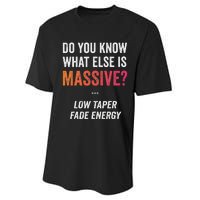 Massive Gaming Meme Funny Low Taper Fade Energy Meme Performance Sprint T-Shirt