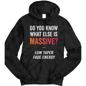 Massive Gaming Meme Funny Low Taper Fade Energy Meme Tie Dye Hoodie