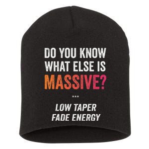 Massive Gaming Meme Funny Low Taper Fade Energy Meme Short Acrylic Beanie