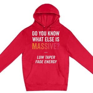 Massive Gaming Meme Funny Low Taper Fade Energy Meme Premium Pullover Hoodie