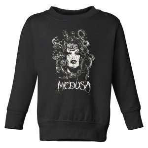 Medusa Greek Mythology Gothic Toddler Sweatshirt