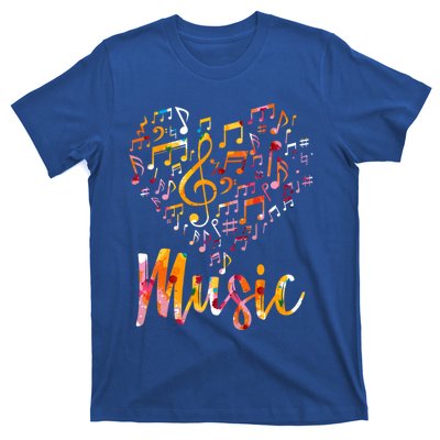 Musician Gift Musical Instrut Music Notes Treble Clef Gift T-Shirt