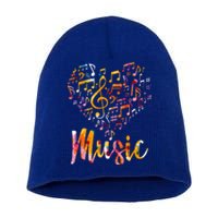 Musician Gift Musical Instrut Music Notes Treble Clef Gift Short Acrylic Beanie