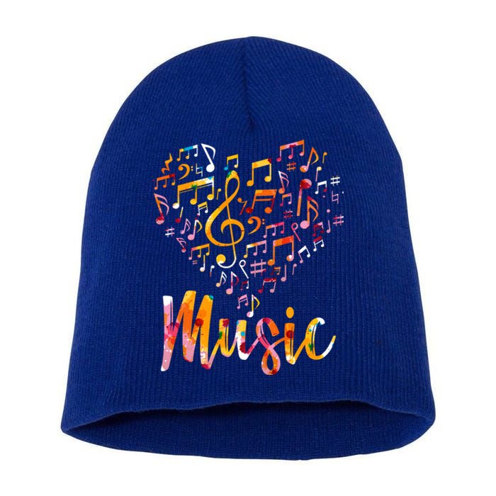 Musician Gift Musical Instrut Music Notes Treble Clef Gift Short Acrylic Beanie