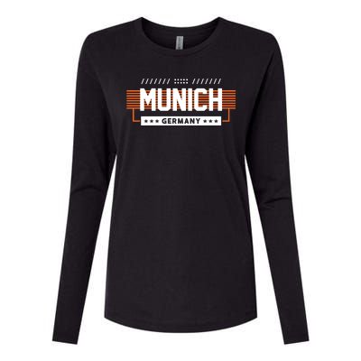 Munich Germany Womens Cotton Relaxed Long Sleeve T-Shirt