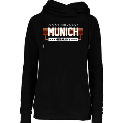 Munich Germany Womens Funnel Neck Pullover Hood