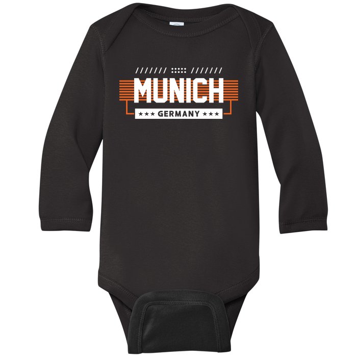 Munich Germany Baby Long Sleeve Bodysuit