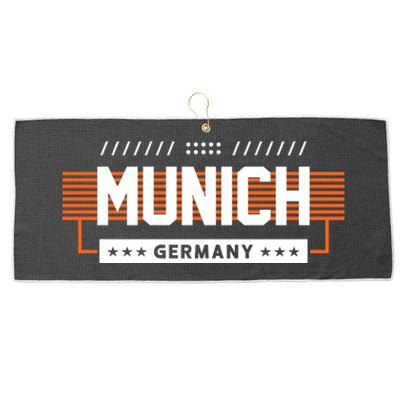 Munich Germany Large Microfiber Waffle Golf Towel