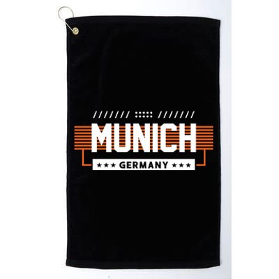 Munich Germany Platinum Collection Golf Towel