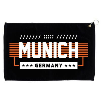 Munich Germany Grommeted Golf Towel