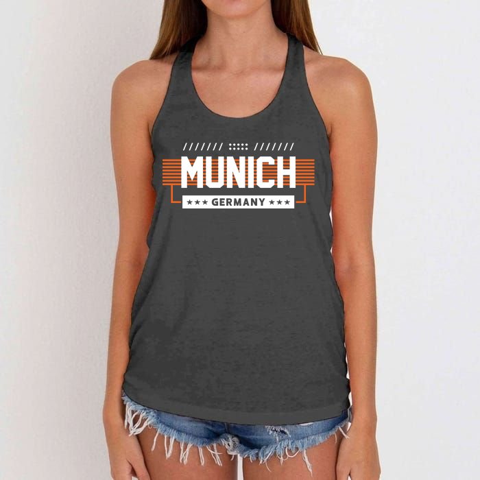 Munich Germany Women's Knotted Racerback Tank