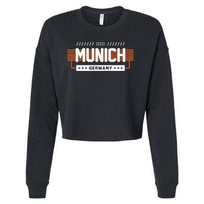 Munich Germany Cropped Pullover Crew