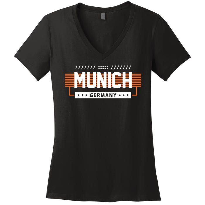 Munich Germany Women's V-Neck T-Shirt