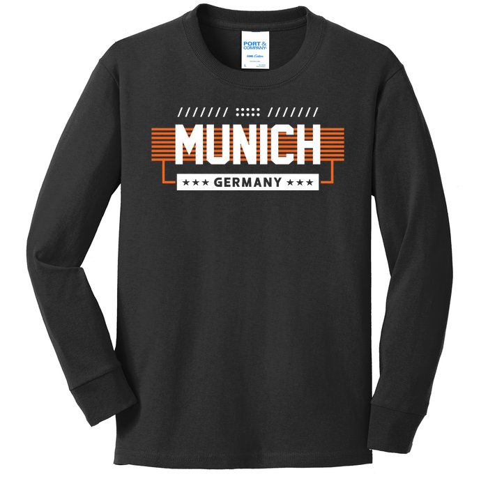 Munich Germany Kids Long Sleeve Shirt