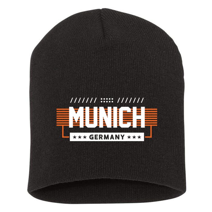 Munich Germany Short Acrylic Beanie