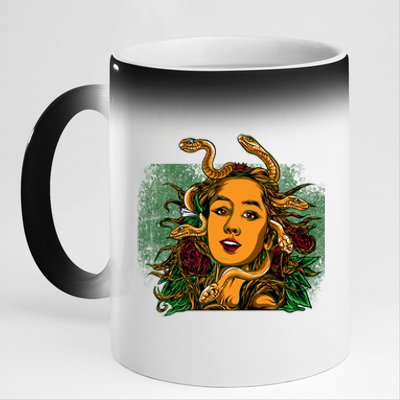 Medusa Greek Mythology Gorgo 11oz Black Color Changing Mug