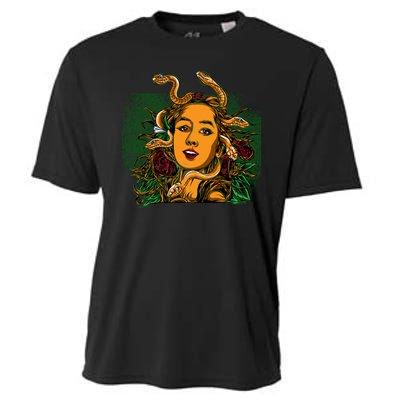 Medusa Greek Mythology Gorgo Cooling Performance Crew T-Shirt