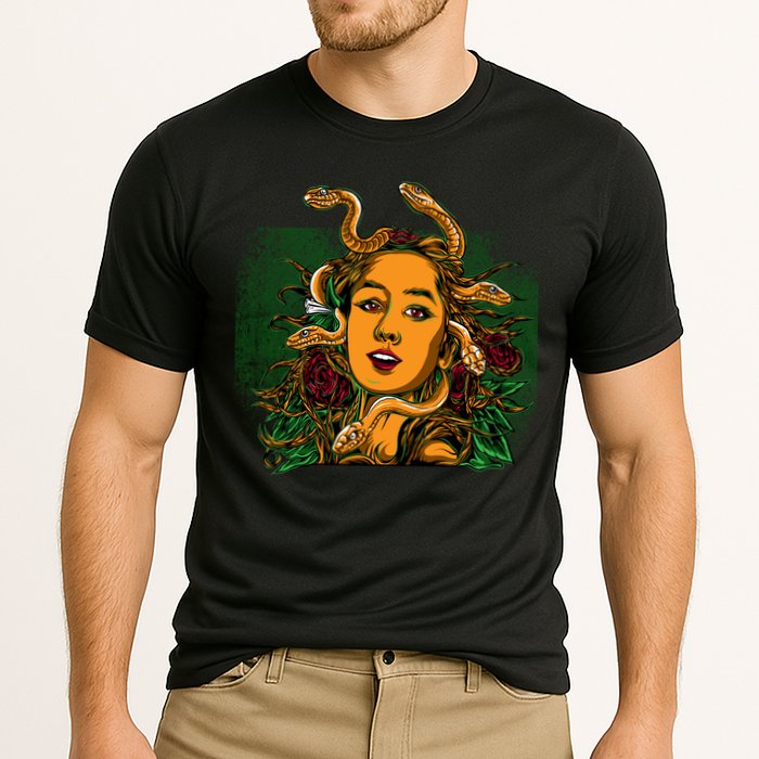 Medusa Greek Mythology Gorgo Cooling Performance Crew T-Shirt