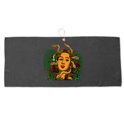 Medusa Greek Mythology Gorgo Large Microfiber Waffle Golf Towel