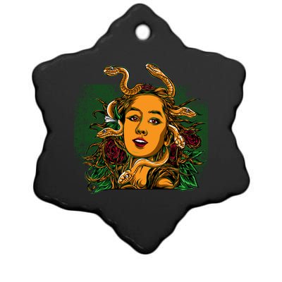 Medusa Greek Mythology Gorgo Ceramic Star Ornament