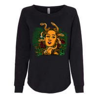 Medusa Greek Mythology Gorgo Womens California Wash Sweatshirt