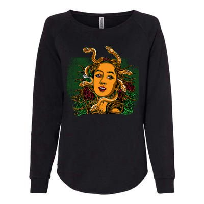 Medusa Greek Mythology Gorgo Womens California Wash Sweatshirt