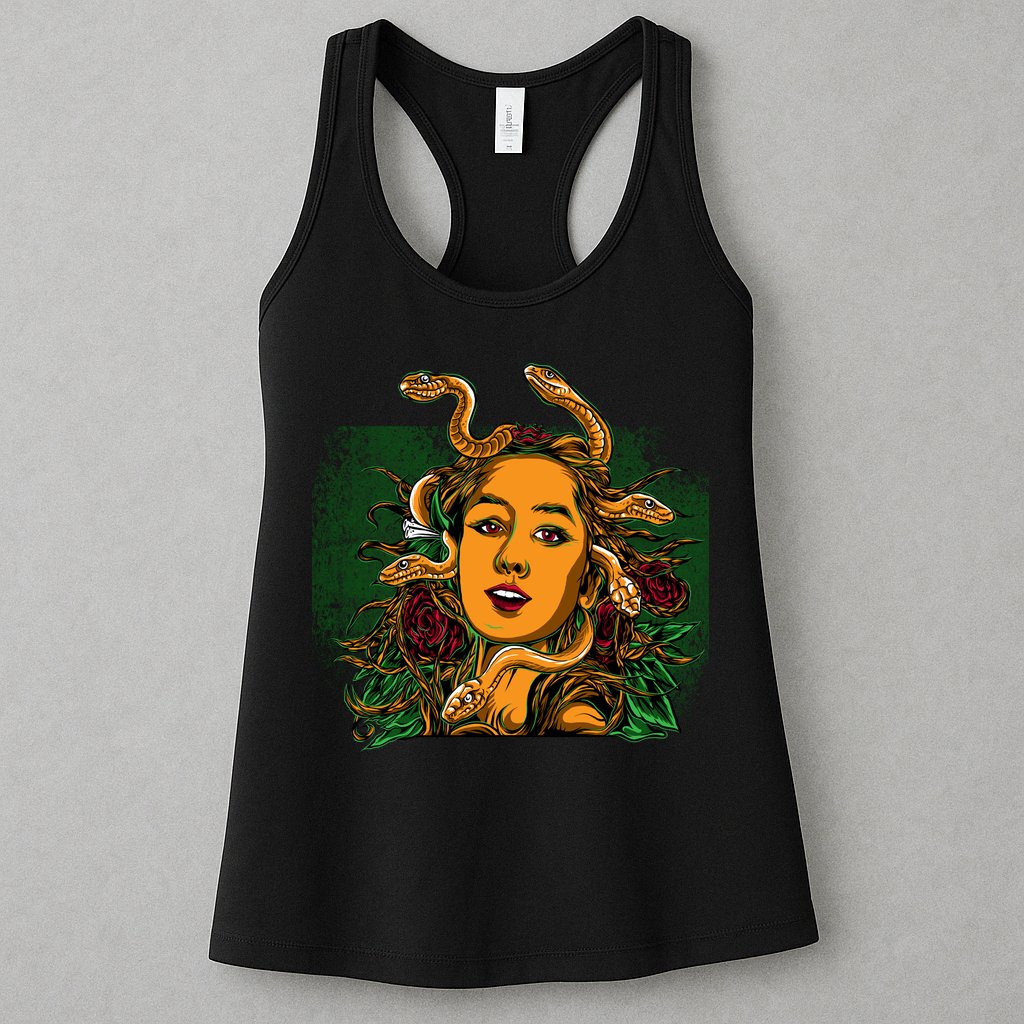 Medusa Greek Mythology Gorgo Womens Tank Top