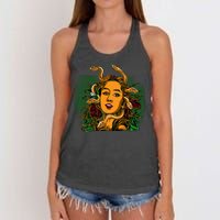 Medusa Greek Mythology Gorgo Women's Knotted Racerback Tank