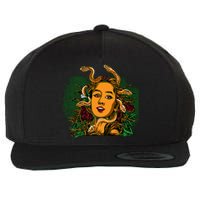 Medusa Greek Mythology Gorgo Wool Snapback Cap