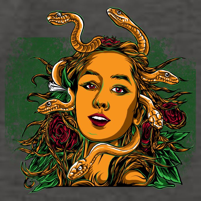 Medusa Greek Mythology Gorgo Vector Backpack