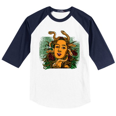 Medusa Greek Mythology Gorgo Baseball Sleeve Shirt