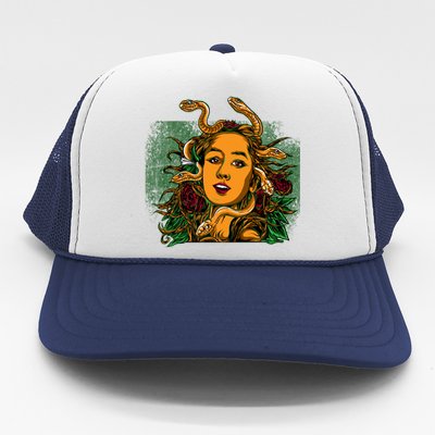 Medusa Greek Mythology Gorgo Trucker Hat