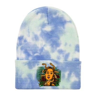 Medusa Greek Mythology Gorgo Tie Dye 12in Knit Beanie