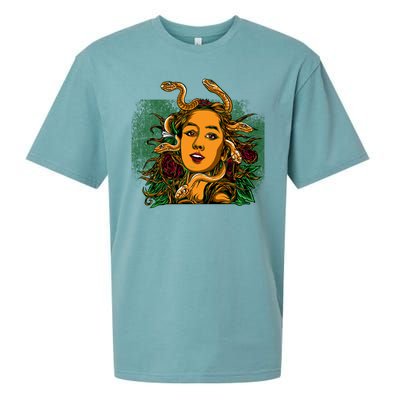 Medusa Greek Mythology Gorgo Sueded Cloud Jersey T-Shirt