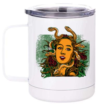 Medusa Greek Mythology Gorgo 12 oz Stainless Steel Tumbler Cup