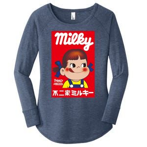 Milky Girl Women's Perfect Tri Tunic Long Sleeve Shirt