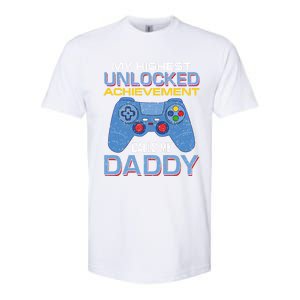 Man Gift My Highest Unlocked Achievet Calls Me Daddy Gift Softstyle CVC T-Shirt