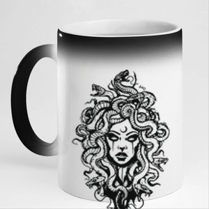 Medusa Greek Mythology Strong Women Rights Feminist 11oz Black Color Changing Mug