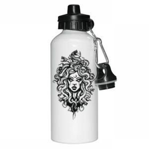 Medusa Greek Mythology Strong Women Rights Feminist Aluminum Water Bottle