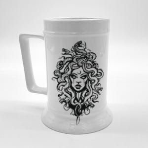 Medusa Greek Mythology Strong Women Rights Feminist Beer Stein