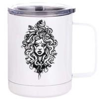 Medusa Greek Mythology Strong Women Rights Feminist 12 oz Stainless Steel Tumbler Cup